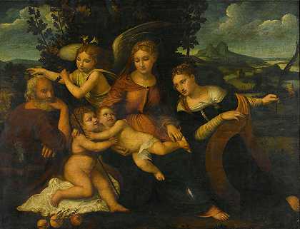 弗朗西斯科·托尔比多的《圣凯瑟琳的神圣家庭》