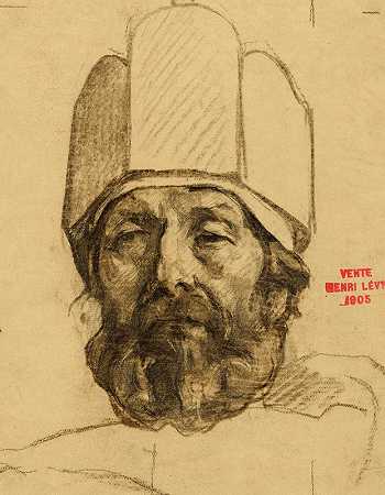 亨利·利奥波德·莱维（Henri Leopold Lévy）对戴着王冠的男人的面部研究