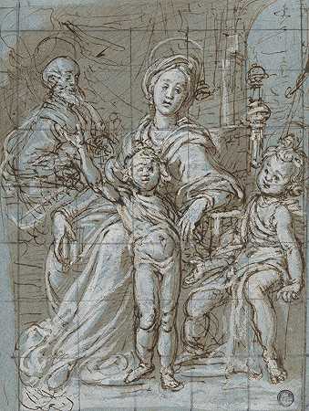 格雷戈里奥·帕加尼（Gregorio Pagani）的《圣约翰浸信会圣婴神圣家庭》