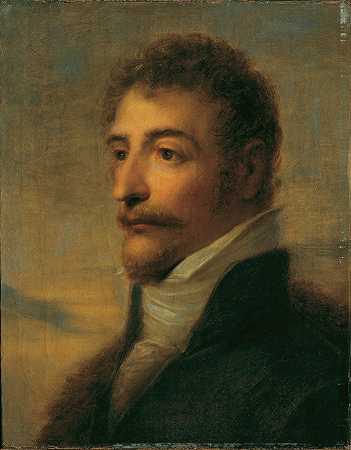 Heinrich Friedrich Füger的胡须男子胸像