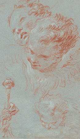 乔瓦尼·巴蒂斯塔·蒂波洛的《三个小天使和一根白骨杖》