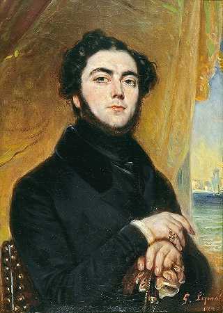 “肖像尤金·苏（1804-1857），小说家弗朗索瓦·加布里埃尔·纪尧姆·莱保尔