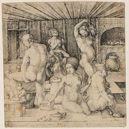 阿尔布雷希特·杜勒（Albrecht Dürer）的《女人的沐浴》