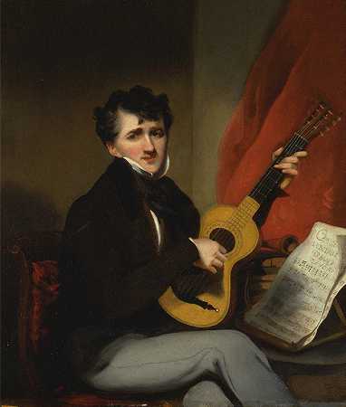 乔治·钦纳里的《弹奏吉他的人的肖像》