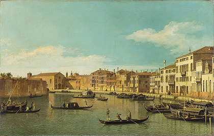 卡纳莱托的《威尼斯，圣基亚拉运河》