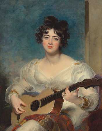 托马斯·劳伦斯爵士的《伊丽莎白·布莱克夫人的肖像》（1805-1877）