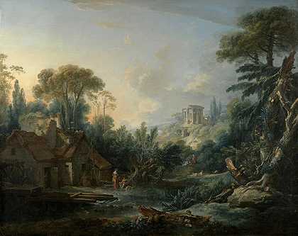 François Boucher的《水磨风景》