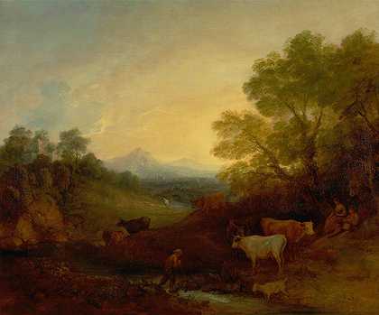 托马斯·盖恩斯伯勒的《与牛的风景》
