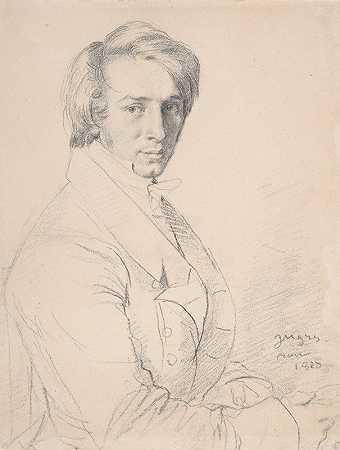 让·奥古斯特·多米尼克·安格尔的《乌尔辛·朱尔斯·瓦蒂内尔》（1798-1881）