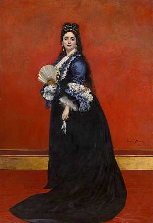 《拉特齐伯爵夫人，玛丽亚·莱蒂亚·波拿巴·怀斯》（Carolus Duran）