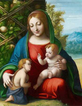科雷吉奥的《圣母和孩子与年轻的施洗者圣约翰》