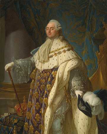“安托万·弗朗索瓦·卡莱特的法国路易十六加冕长袍肖像