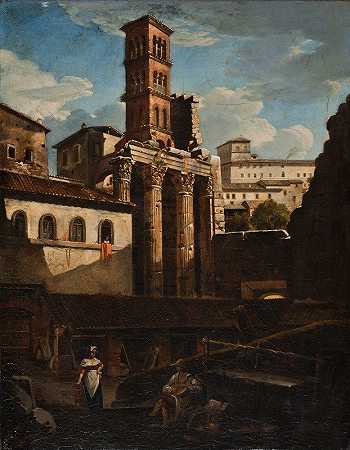 弗朗西斯科·迪奥菲比的《被摧毁的马尔斯·乌尔托神庙，罗马》