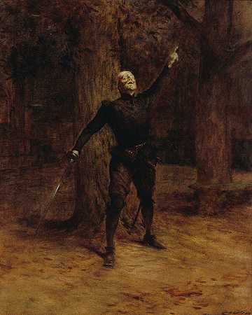 塞奥博尔德·查特兰（Theobald Chartran）在《西拉诺·德贝格拉克》（Cyrano de Bergerac）中扮演的科奎林常数肖像