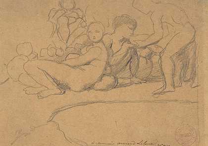 让·奥古斯特·多米尼克·安格尔的《L’ge d’Or，丹皮尔城堡的裸体人物》