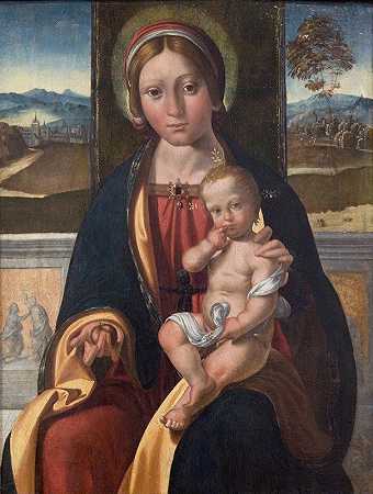 《圣母与孩子》作者：Benvenuto Tisi