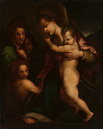 安德烈亚·德尔·萨托的《麦当娜与孩子耶稣和圣约翰》