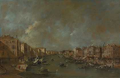弗朗西斯科·瓜尔迪（Francesco Guardi）《从里亚托桥看大运河》