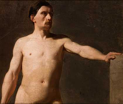 Jan Matejko的《男性裸体-男性身材的躯干》