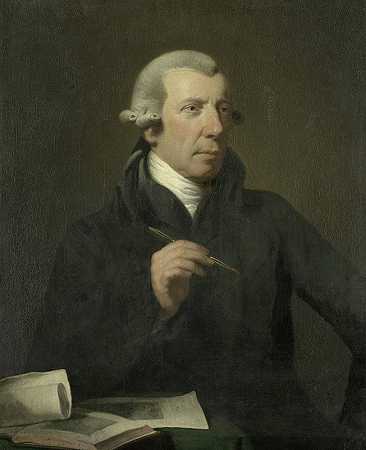 “莱尼尔·温克尔斯（1741-1816），制图员和雕刻师，查尔斯·霍华德·霍奇斯