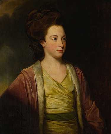 乔治·罗姆尼的《弗朗西斯·艾丽西亚·班纳特肖像》（生于1749年）