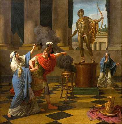 路易·让·弗朗索瓦·拉格伦内的《亚历山大咨询阿波罗神谕》