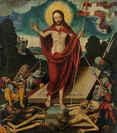 《基督复活与战胜死亡与魔鬼》作者：卢卡斯·克兰奇