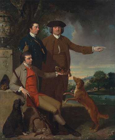 约翰·汉密尔顿·莫蒂默的《与父亲和哥哥的自画像》
