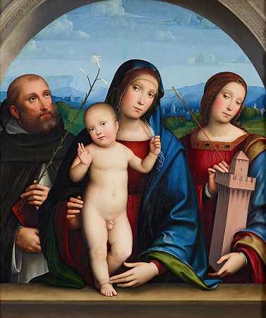 弗朗西斯科·弗朗西娅的《圣母与孩子与多米尼克和芭芭拉》
