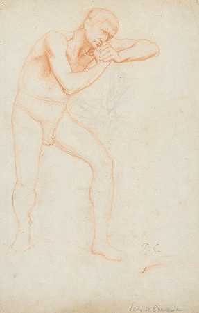 Pierre Puvis de Chavannes的《男性裸体》