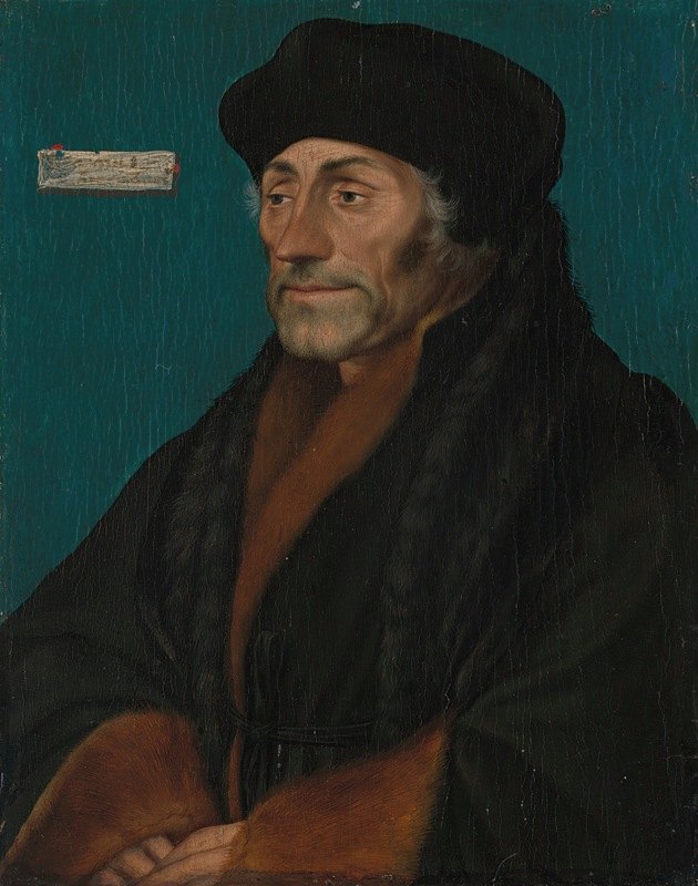 《鹿特丹的伊拉斯谟》作者：Hans Holbein The Younger