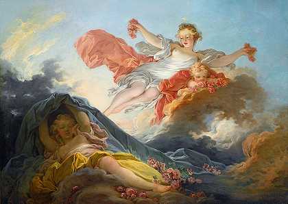 让·奥诺雷·弗拉戈纳尔的《奥罗拉女神过夜》