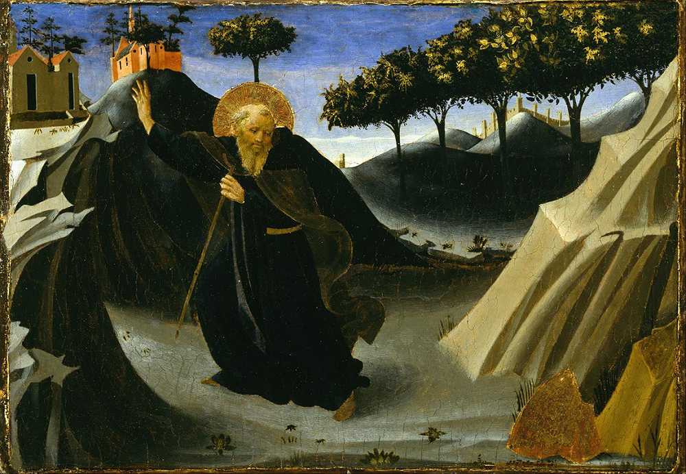 《圣安东尼修道院院长避开黄金团》（Fra Angelico）