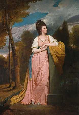 乔治·罗姆尼的《伊丽莎白·卡佩尔夫人、蒙森夫人肖像》