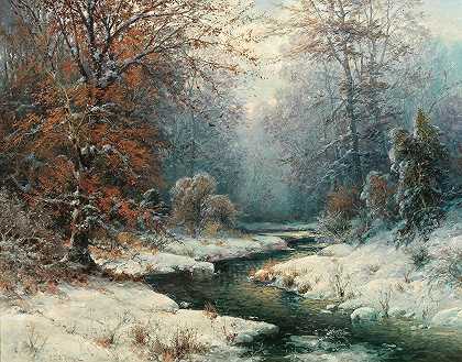 阿道夫·考夫曼的《Winterliche Fluslandschaft》