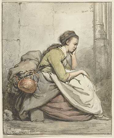 亚伯拉罕·范·斯特里吉的《拿着铜水壶的坐着的女人》