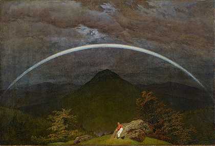 卡斯帕·大卫·弗里德里希的《彩虹山景》