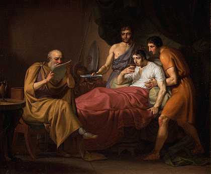 克里斯托弗·威廉·埃克斯伯格《亚历山大大帝躺在病床上》