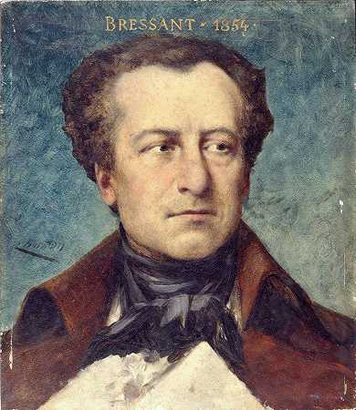 “让-巴蒂斯特·布雷桑肖像（1815-1886），法国喜剧社社员