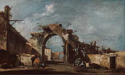 弗朗西斯科·瓜尔迪的《被摧毁的拱门》