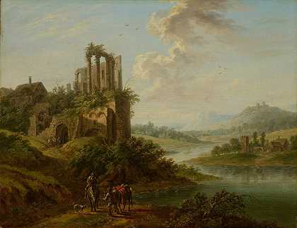 克里斯蒂安·格奥尔格·舒茨的《寺庙废墟风景》