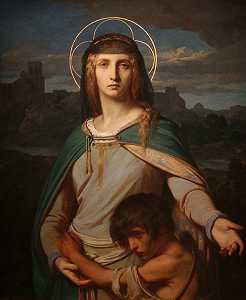 亚历山大·卡巴内尔的《风景中的圣莫尼卡》