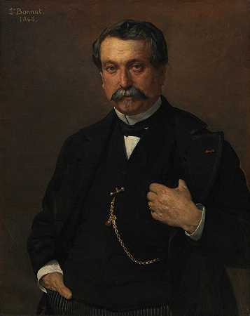《一个男人的肖像》（Léon Bonnat）