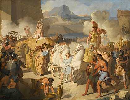 《罗马英雄的胜利》，可能是文森佐·卡穆奇尼的马库斯·克劳迪乌斯·马塞勒斯