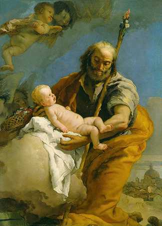 乔瓦尼·巴蒂斯塔·蒂波洛的《圣约瑟与基督之子》