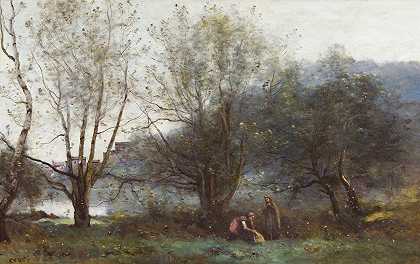 “Les Etans de Ville Avray作者：Jean-Baptiste-Camille Corot