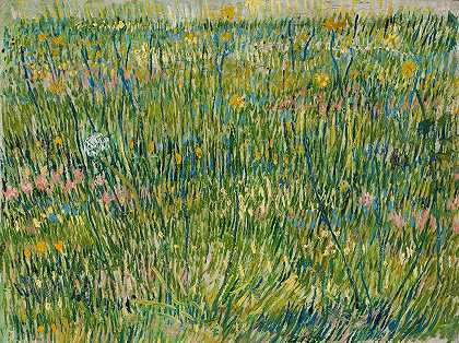 文森特·梵高的《一片草地》