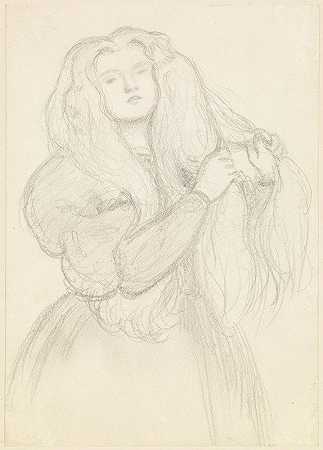丹特·加布里埃尔·罗塞蒂的《安妮·米勒肖像》
