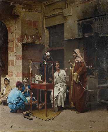 拉斐尔·冯·安布罗斯的《开罗烟草销售商》
