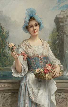《卖花的人》（Léon François Comerre）